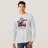 Joy en route Christmas Begins Truck & X-Mas Tree T-shirt (Voorkant volledig)