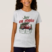 Joy en route Christmas Begins Truck & X-Mas Tree T-shirt (Voorkant)