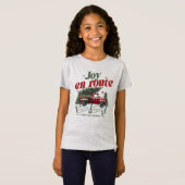 Joy en route Christmas Begins Truck & X-Mas Tree T-shirt (Voorkant volledig)