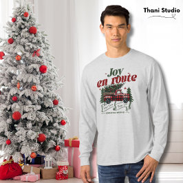 Joy en route Christmas Begins Truck & X-Mas Tree T-shirt