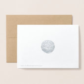 Joy en Snowflake | Vakantie Groeten Folie Kaarten (Met envelop)