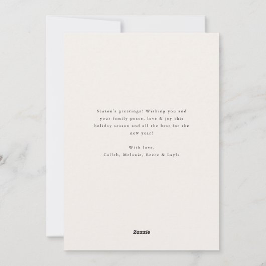 Joy Family Holiday Collage Fotokaarten Feestdagenkaart (Achterkant)