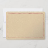 Joy | Faux Felt Embroidery 1 Photo Holiday Feestdagenkaart (Achterkant)