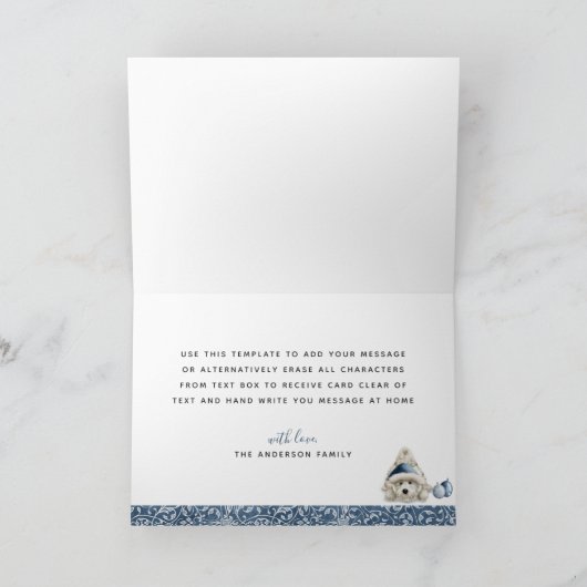 JOY, feestdag met luidop, kerst Kaart (Binnen)