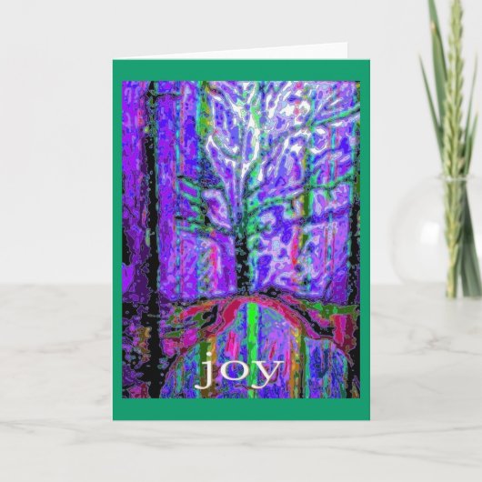 Joy Feestdagen Kaart (Voorkant)