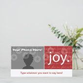 "Joy" Feestdagenkaart (Staand voorkant)
