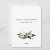 JOY Feestelijke Hulst Krans Kerst FOTO Kaart (Achterkant)