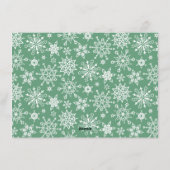 JOY Feestelijke hulstbeskrans Kerstgroet Feestdagenkaart (Achterkant)