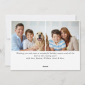 JOY Festieve Hulst Kerst Bes Wreath Kerstmis 2 Fot Feestdagenkaart (Achterkant)