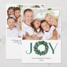 JOY Festieve Hulst Krans Kerst FOTO Kaart