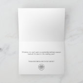 JOY Festive Pine Branch Wreath Christmas Holiday Feestdagen Kaart (Binnen)