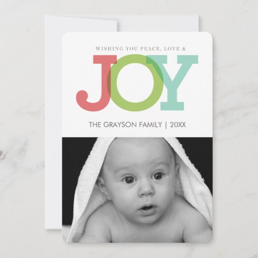 JOY Feyfotokaart Feestdagenkaart (Voorkant)