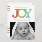 JOY Feyfotokaart Feestdagenkaart (Voorkant / Achterkant)