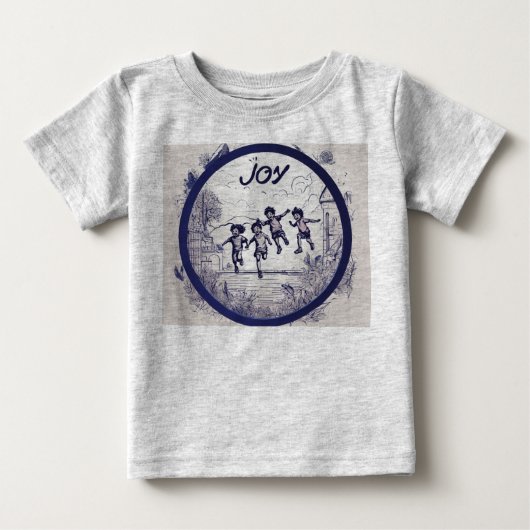 Joy Films embleemlogo – inktkunst ronde frame met  (Voorkant)