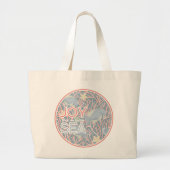 Joy Finds Me By The Sea – Boho Beach Grote Tote Bag (Voorkant)