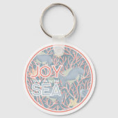 Joy Finds Me By The Sea – Boho Beach  Sleutelhanger (Voorkant)
