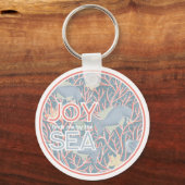 Joy Finds Me By The Sea – Boho Beach  Sleutelhanger (Voorkant)
