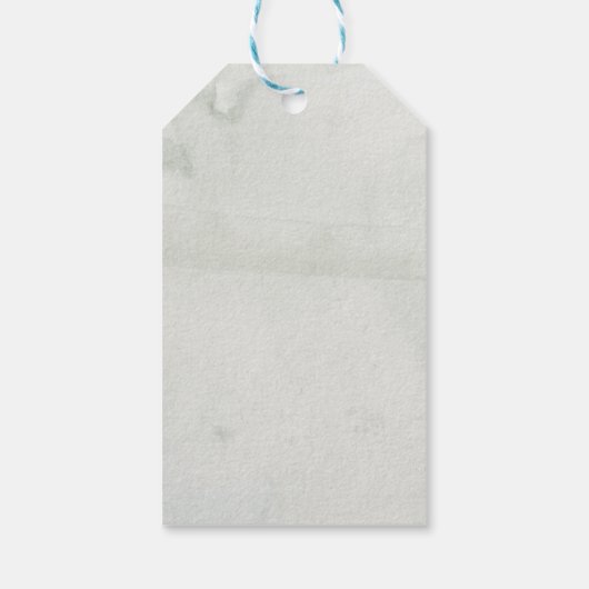 Joy Floral waterverf met kerstmis Cadeaulabel (Achterkant)