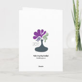 Joy - Floral Wenskaart Bedankkaart (Achterkant)