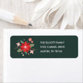 Joy Flourish Address Label - Pine (Insitu)