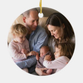 Joy Flourish Ceramic Ornament - Mocha (Achterkant)