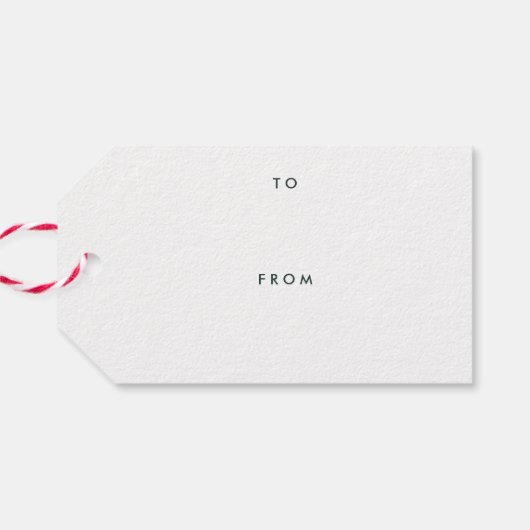 Joy Flourish Gift Label - Pine Cadeaulabel (Achterkant Horizontaal)