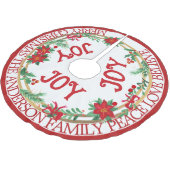 Joy Foliage Groen Rood Goud Feestelijk Modern Eleg Kerstboom Rok (Gekanteld)