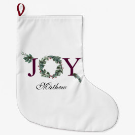 Joy for the holidays  grote kerstsok