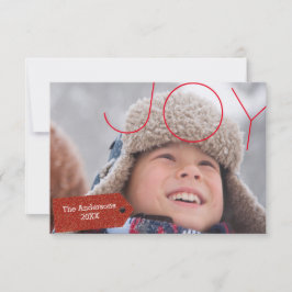 Joy-foto - 3x5 kerstkaart kaart