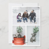 Joy Foto aangepast kerstcadeautje afdrukken Feestdagenkaart (Achterkant)