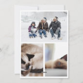 Joy Foto aangepast kerstcadeautje afdrukken Feestdagenkaart (Achterkant)