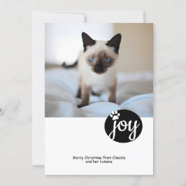 Joy Foto aangepast kerstcadeautje afdrukken Feestdagenkaart