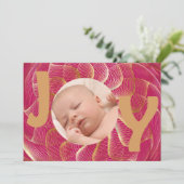 Joy Foto Feestdagenkaart (Staand voorkant)