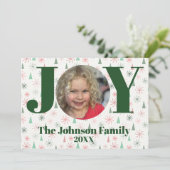 Joy Foto Feestdagenkaart (Staand voorkant)