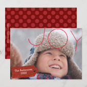 Joy-foto - kerstkaart (Voorkant / Achterkant)