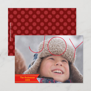 Joy-foto - kerstkaart van 3x5 kaart