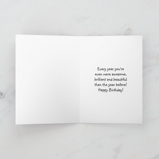 Joy French Bulldog Happy Birthday Kaart (Binnen)