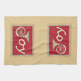 Joy French Horn Vakantie Theedoek