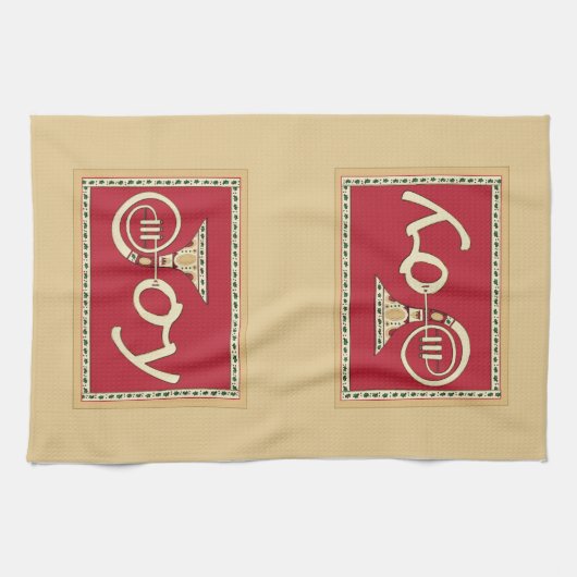 Joy French Horn Vakantie Theedoek (Horizontaal)