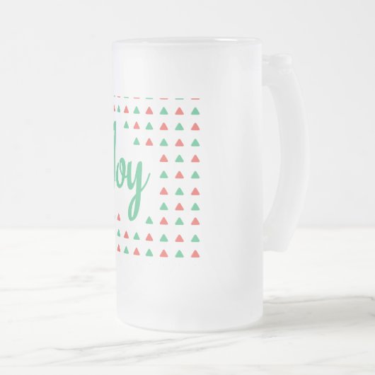 Joy Frosted Glass Beer Mok (Voorkant rechts)