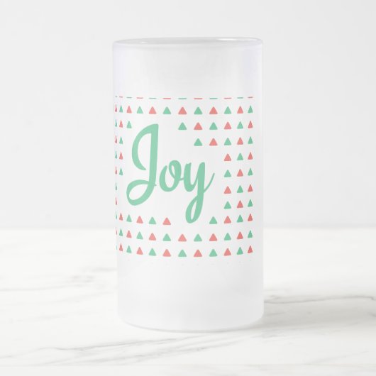 Joy Frosted Glass Beer Mok (Center)