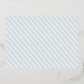 JOY Frosted Snowflakes Silver Foil Holiday Kaart (Achterkant)