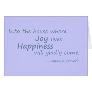 Joy, geluk alleen blauw