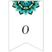 Joy & Geluk! Mandala in aqua Vlaggetjes (Tweede vlag)