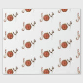 Joy gepersonaliseerde snoeprietversiering heilig cadeaupapier (Vlak)