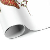 Joy gepersonaliseerde snoeprietversiering heilig cadeaupapier (Rol Hoek)