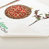 Joy gepersonaliseerde snoeprietversiering heilig sherpa deken (3/4)