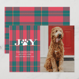 JOY Gevulde Pootjes Huisdier Foto Vakantie Kaart