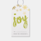 Joy Gift-Labels | FEESTDAGEN Cadeaulabel (Voorkant)