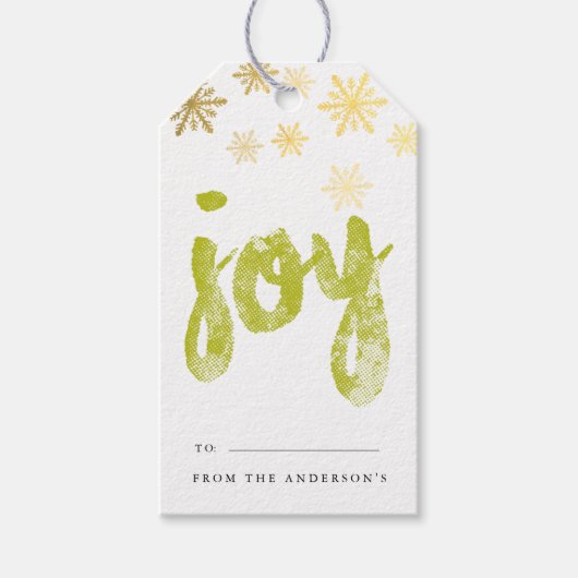 Joy Gift-Labels | FEESTDAGEN Cadeaulabel (Voorkant)